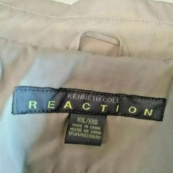 Kenneth Cole Reaction WomensTrench Coat Beige Belted Shoulder Strap Plus XXL - Picture 5 of 8